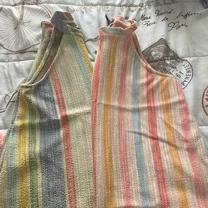 2 women’s tunic style  tank tops